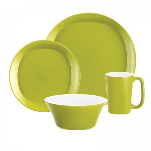 Rachael Ray Round Square 4 Piece Place Setting Set, Service for 1 RRY1526